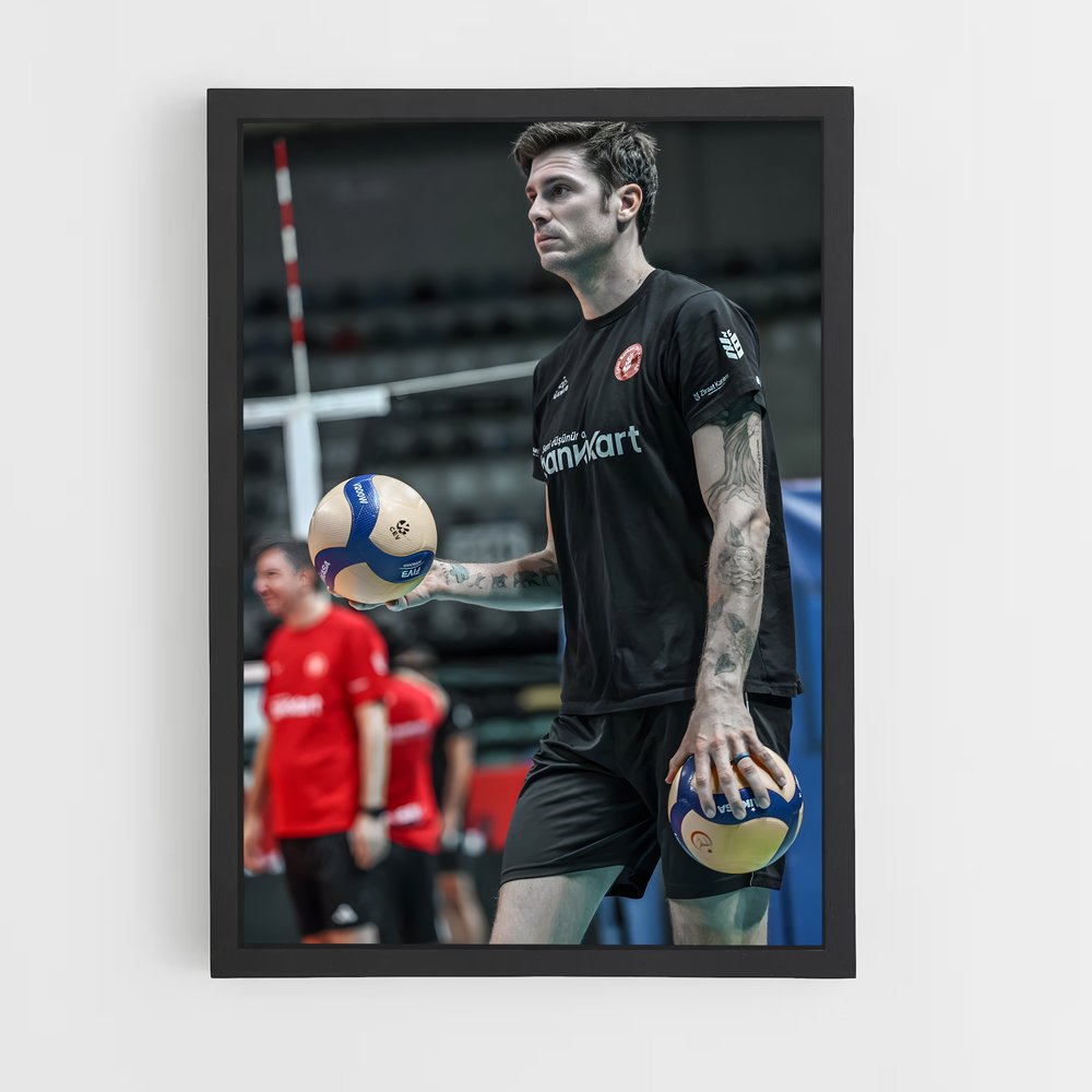 Poster La Force du Jeu – affiche Volleyball (vue 2)